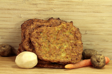 Topinambur-Karotten-Puffer