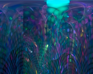 abstract digital fractal, beautiful design