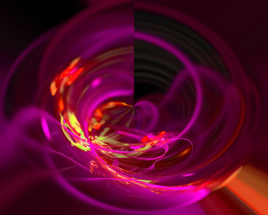 abstract digital fractal, beautiful design