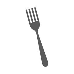Fork. Logo. Kitchen item. White background. Vector illustration. EPS 10.