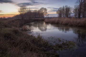 April evening on the river