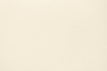 Texture of light cream paper for watercolor and artwork. Modern background, backdrop with copy space