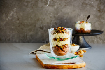 Dessert with pistachio