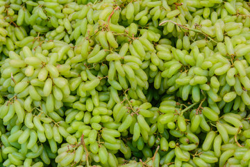 Green grape fruit background. Organic fresh fruit background