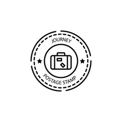 Fototapeta na wymiar Passport stamp, visa, Journey, postage stamp icon. Element of passport stamp for mobile concept and web apps icon. Thin line icon for website design and development