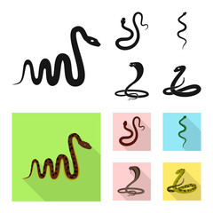 Obraz premium Vector design of mammal and danger logo. Set of mammal and medicine stock symbol for web.