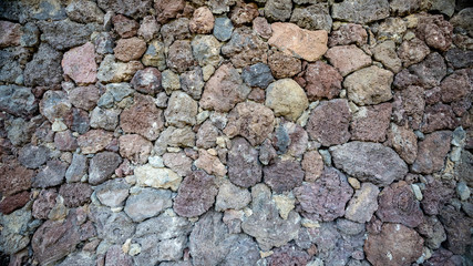 Stacked natural stone wall background