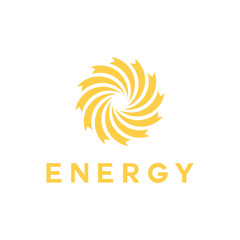 Modern Circle Energy Business Logo Vector Graphic Design