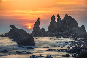 Sunset from arambol beach Goa