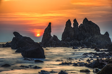 Sunset from arambol beach Goa