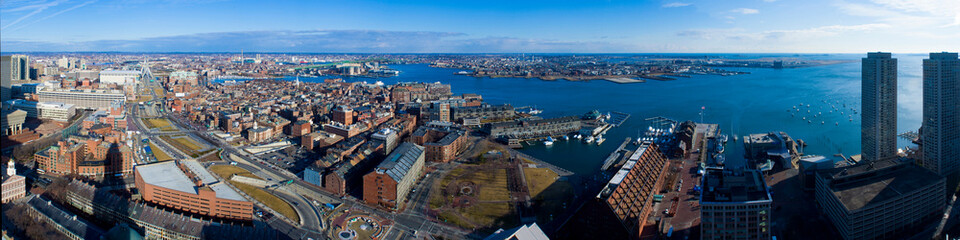 Obraz premium Boston Harbor Panorama