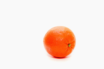 Fresh orange isolated on a white background. Delicious orange lie on the table. The concept of...