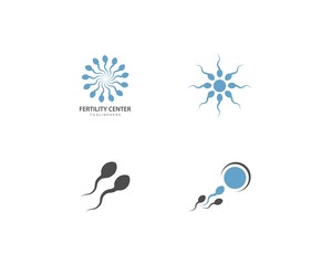 Fertility Sperm logo vector