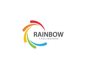 Fototapeta na wymiar Rainbow logo vector