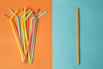 Reusable bamboo straws as an alternative for single-use plastic straws