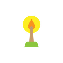 Easter, candle icon. Element of color easter illustration. Premium quality graphic design icon. Signs and symbols collection icon for websites, web design