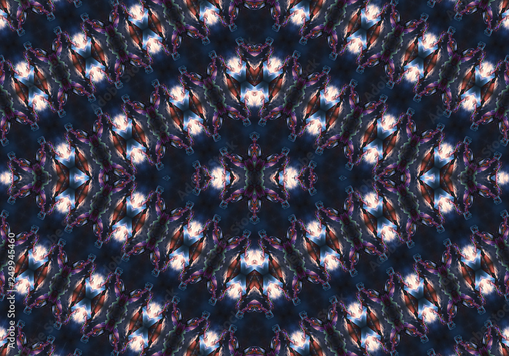 Poster computer generated artistic futuristic abstract modern energetic fractal patterns artwork background