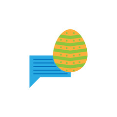 Easter, chat icon. Element of color easter illustration. Premium quality graphic design icon. Signs and symbols collection icon for websites, web design