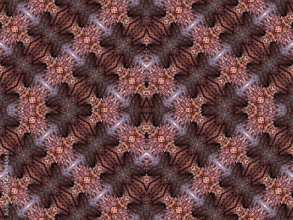 Poster abstract artistic computer generated colorful unique diamond fractal pattern artwork.