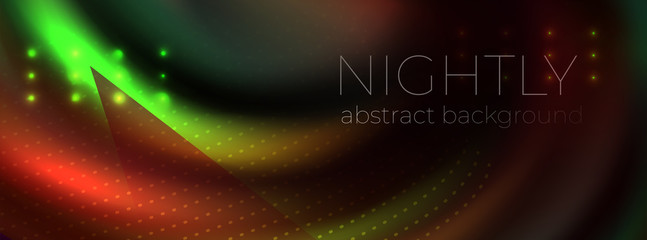 abstract vector glowing dark background