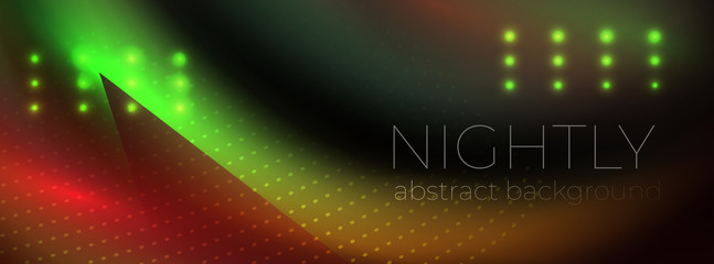abstract vector glowing dark background