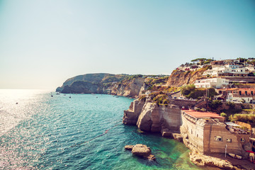 Fototapeta na wymiar A view of Sant Angelo on island Ischia,Italy