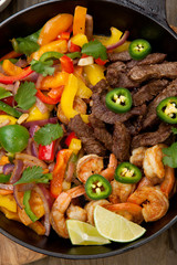 Beef Fajitas In Cast Iron Skillet