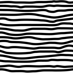 Hand drawn seamless striped pattern