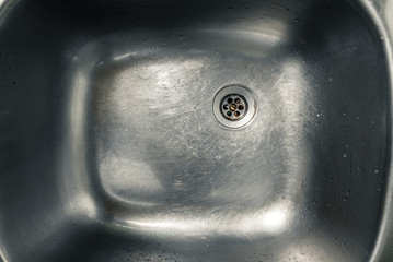 clean sink with faucet