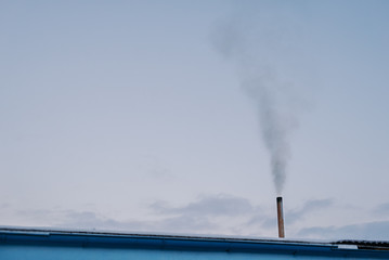 Smoke Emitting From Factory Against Sky