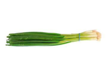 Obraz na płótnie Canvas a bunch of green onion isolated on the white background