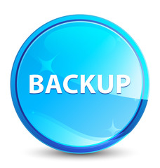 Backup splash natural blue round button