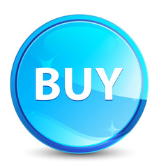 Buy splash natural blue round button