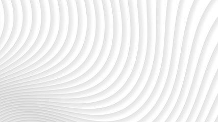 Abstract background of gradient curves in white colors