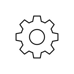 Gear icon, settings symbol