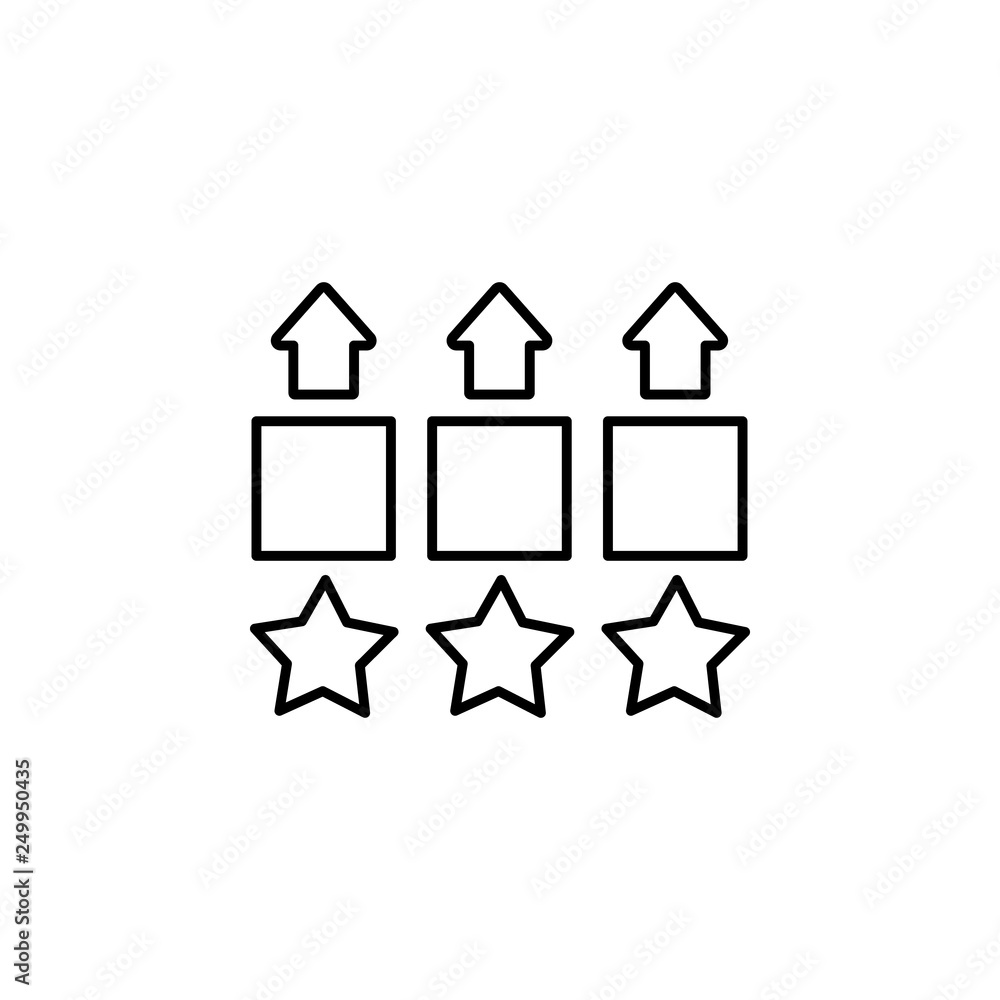 Poster process, advertising, marketing icon. element of marketing for mobile concept and web apps icon. thi