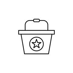 shopping bag, star, supermarket icon. Element of marketing for mobile concept and web apps icon. Thin line icon for website design and development, app development. Premium icon