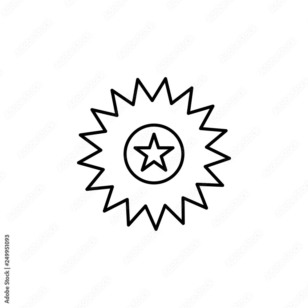 Poster premium, star, label icon. element of marketing for mobile concept and web apps icon. thin line icon