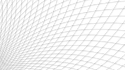Abstract background of intersected gradient curves in white colors