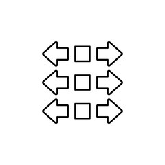 plan, diagram, arrow icon. Element of marketing for mobile concept and web apps icon. Thin line icon for website design and development, app development. Premium icon