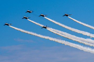 Blue Sky and Six Jets
