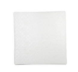 Modern comfortable orthopedic mattress isolated on white