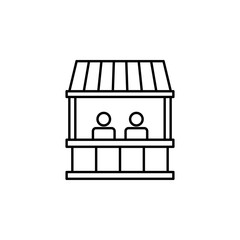 bench, racing icon. Element of motor sport for mobile concept and web apps icon. Thin line icon for website design and development