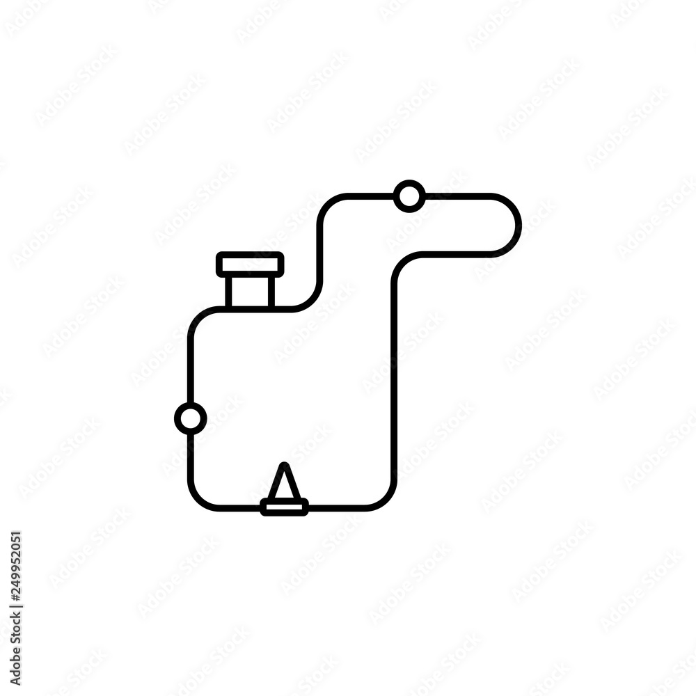 Poster circuit, way, racing icon. element of motor sport for mobile concept and web apps icon. thin line ic