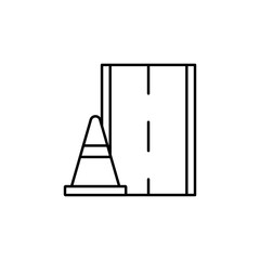 way, racing, highway icon. Element of motor sport for mobile concept and web apps icon. Thin line icon for website design and development