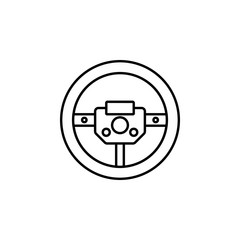 steering, racing icon. Element of motor sport for mobile concept and web apps icon. Thin line icon for website design and development