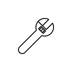 wrench icon. Element of motor sport for mobile concept and web apps icon. Thin line icon for website design and development