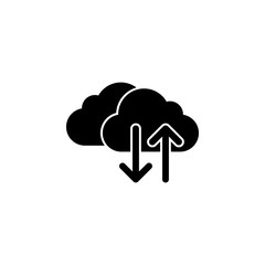 Web development, cloud computing icon. Element of web development icon. Premium quality graphic design icon. Signs and symbols collection icon for websites, web design