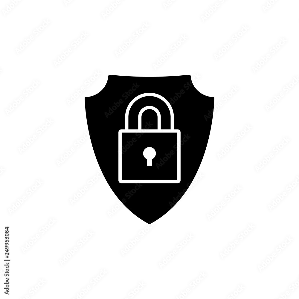 Poster web development, security icon. element of web development icon. premium quality graphic design icon