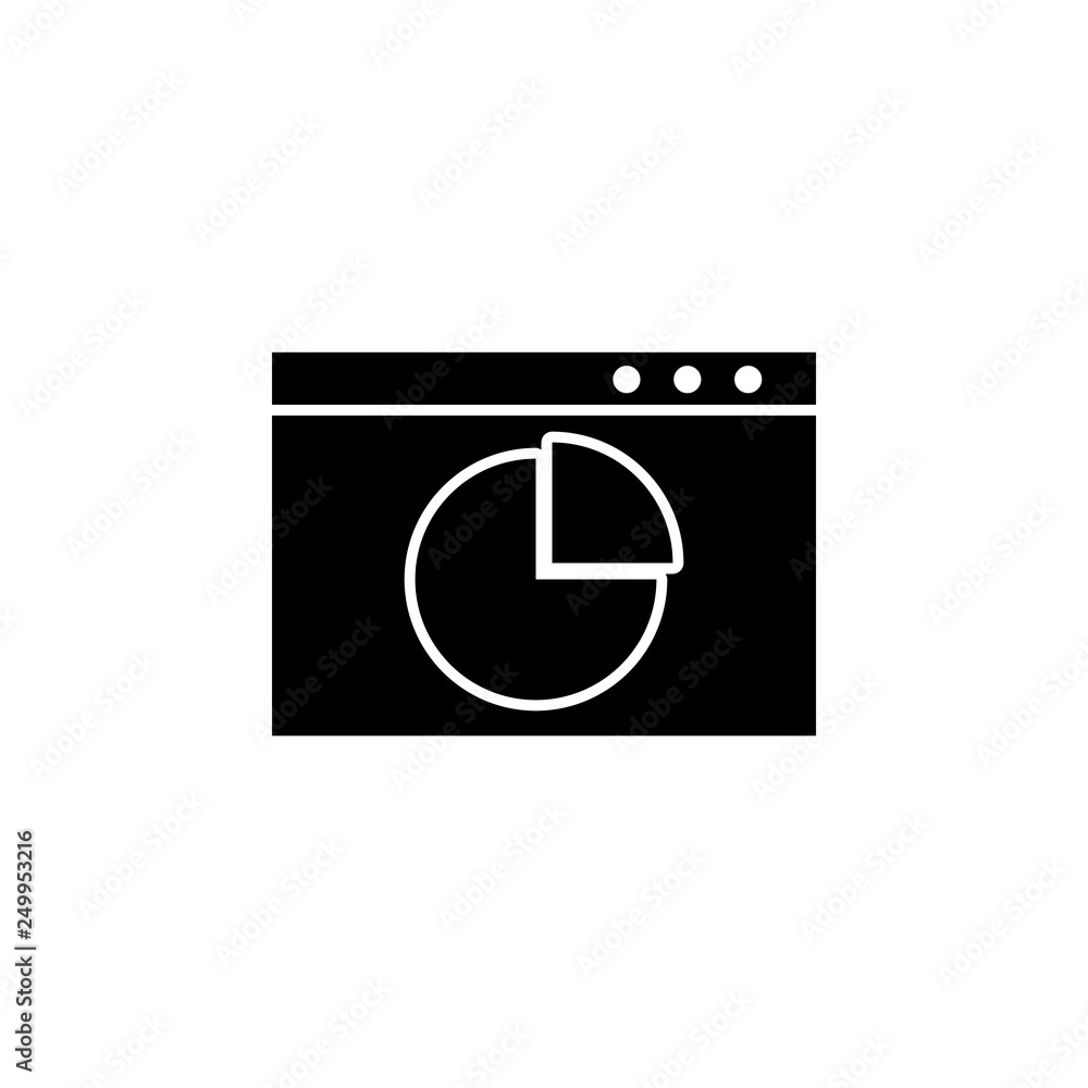Poster web development icon. element of web development icon. premium quality graphic design icon. signs an